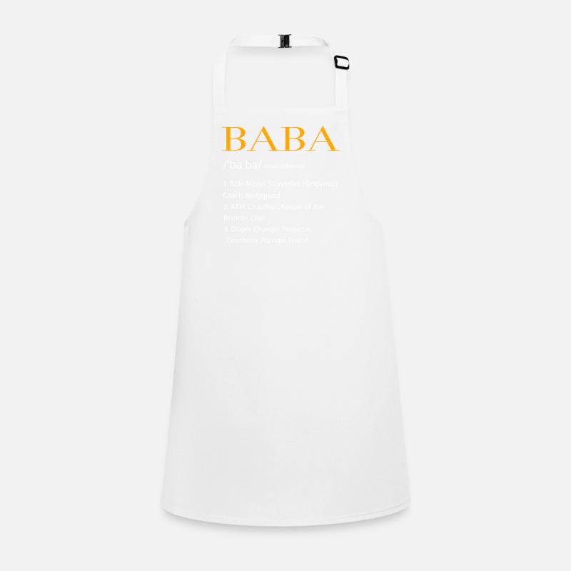 Baba Definition Türkischer Vater Design Schürze für Kinder