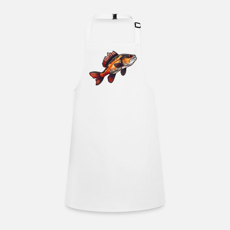 Perch Cartoon Fish Children's Apron