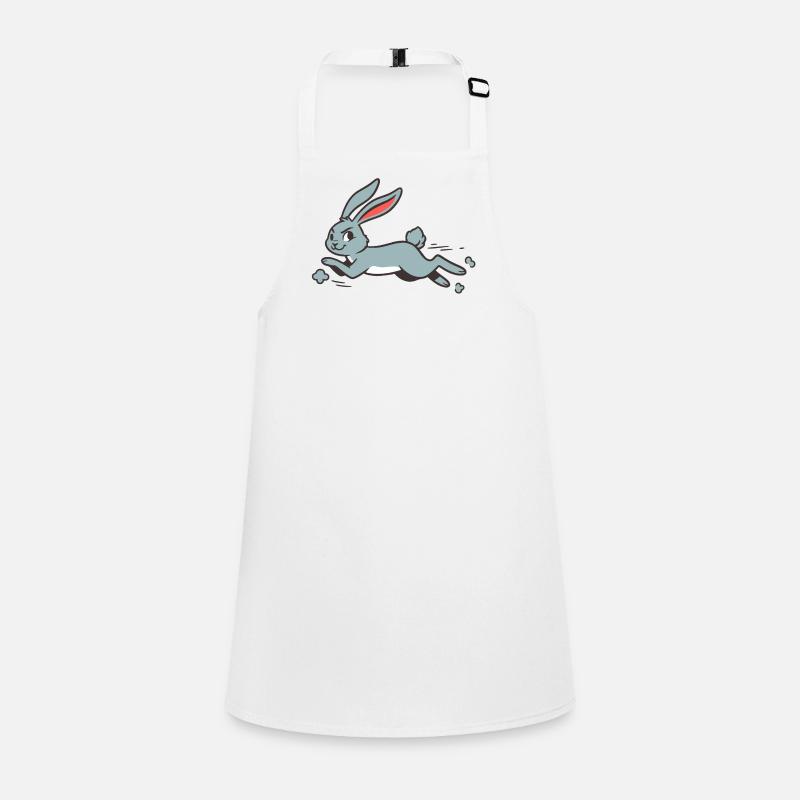 Running Bunny Rabbit Comique aux longues oreilles drôle Tablier Enfant