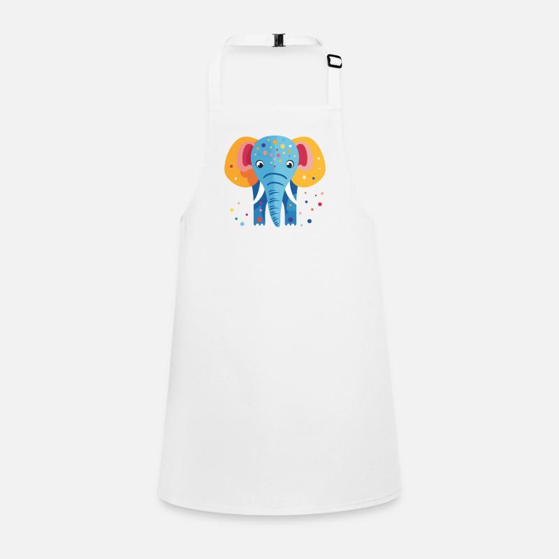 Colorful elephant confetti Children's Apron