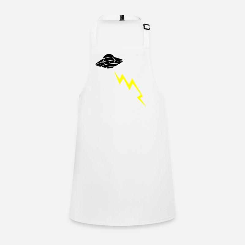 UFO Invasion Lightning Attack Alien Vector Children's Apron