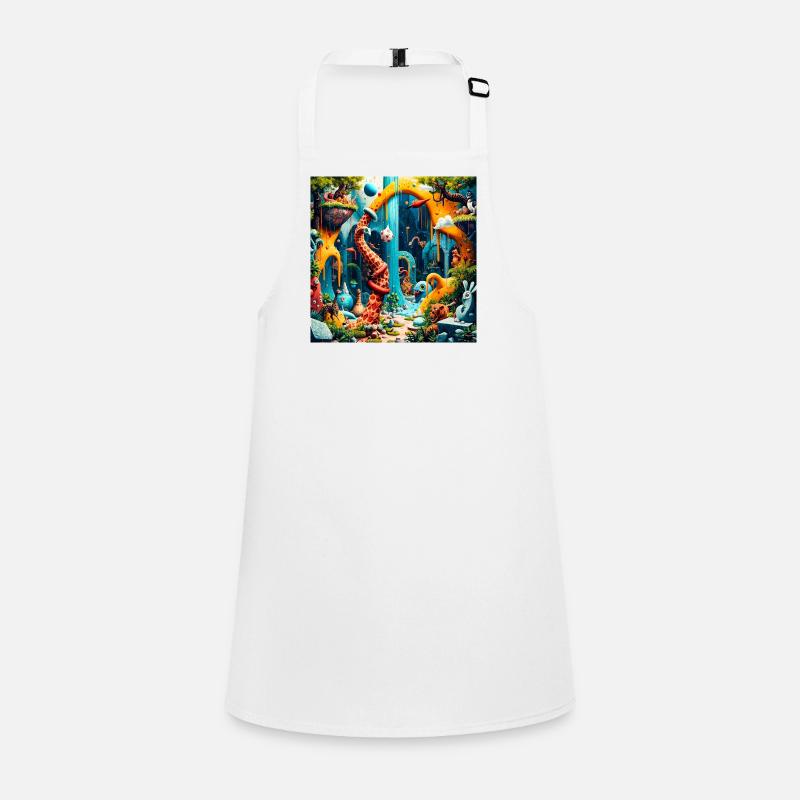 Colorful Dream World Dinosaur Children's Apron