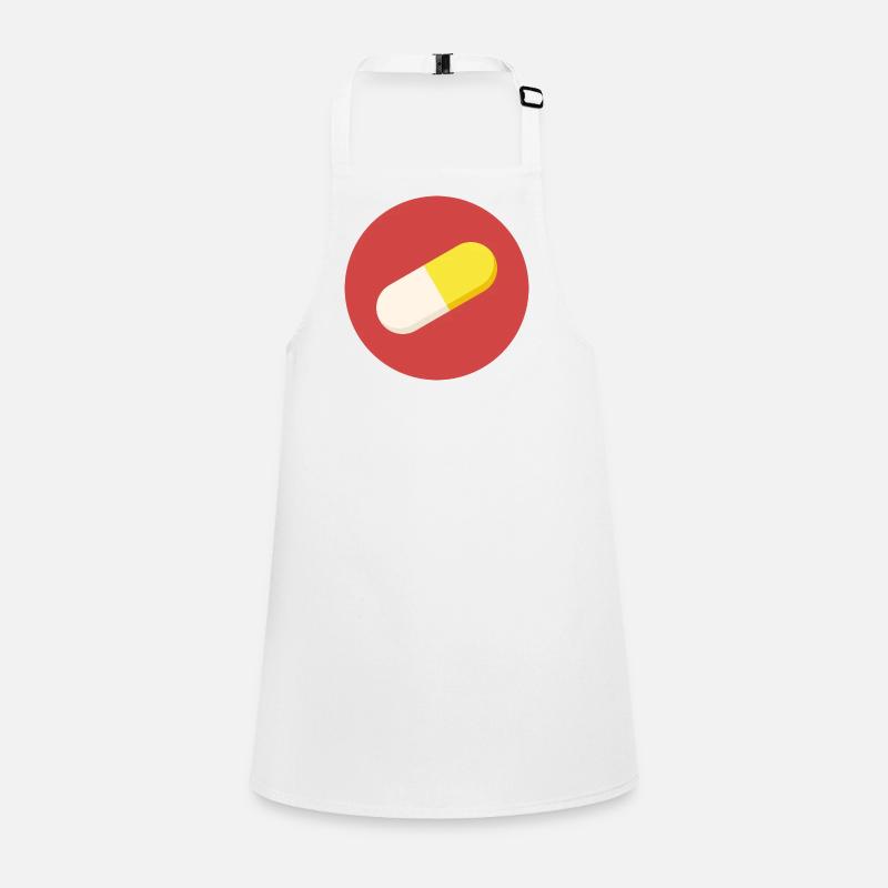 Logo avec capsule / comprimé de médicament Tablier Enfant