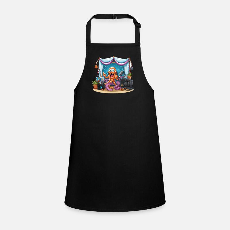 Octopus influencer on stage Children's Apron
