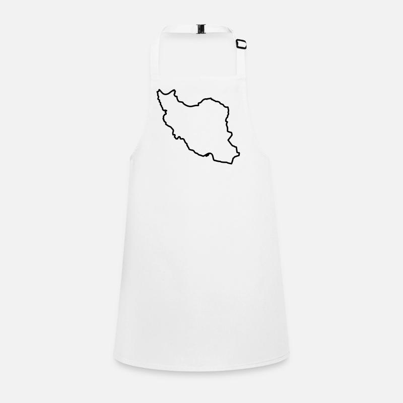 Iran Map Silhouette Persien Schürze für Kinder