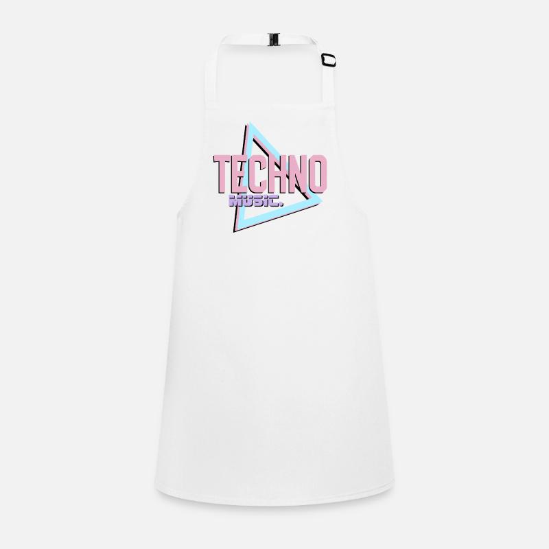 Logo rétro Techno Neon Tablier Enfant