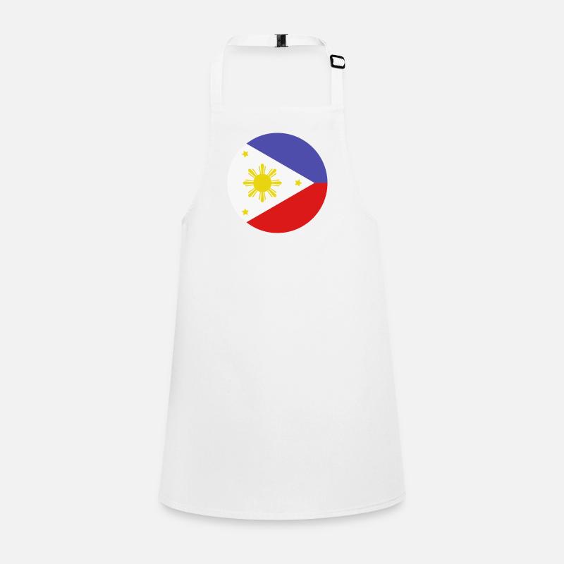 Philippines round flag Children's Apron
