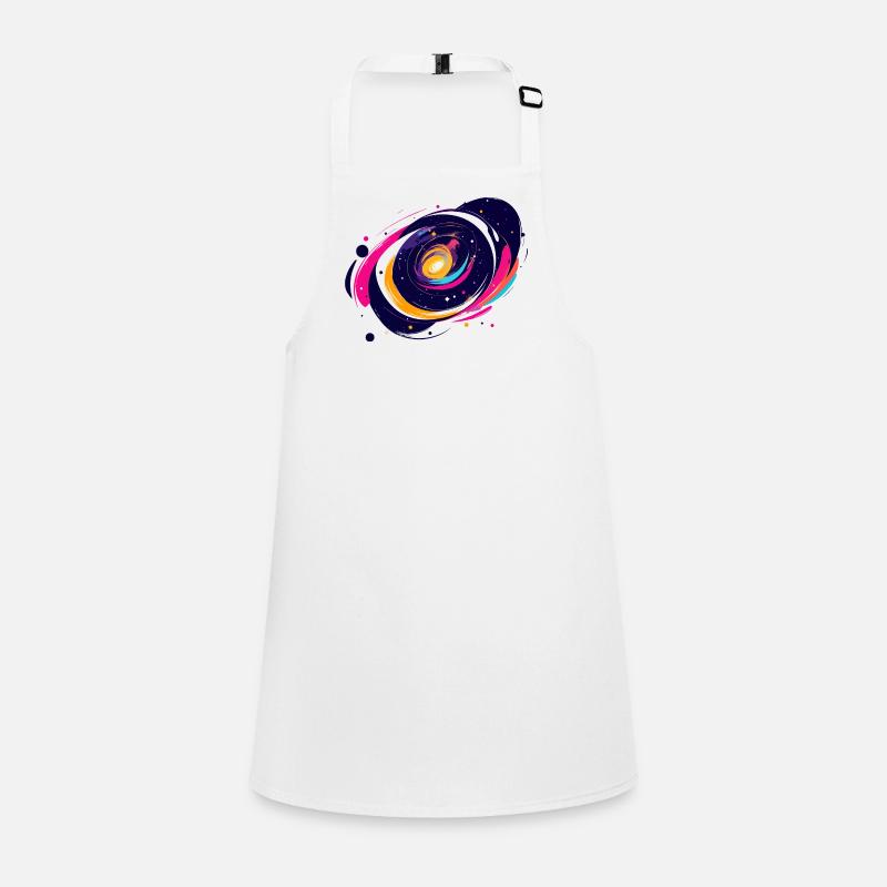 Color Swirl Galaxy Outer Space Pattern Children's Apron