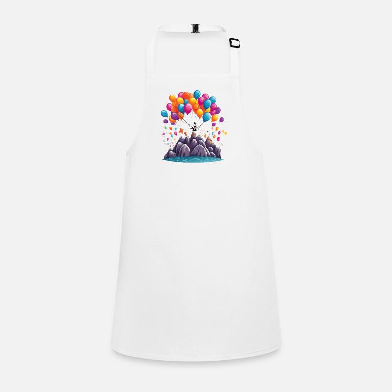 Mountain Balloon Magic Children's Apron