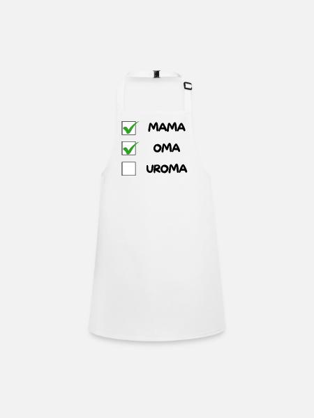 OMA Checklist - Children's Apron - white - Front