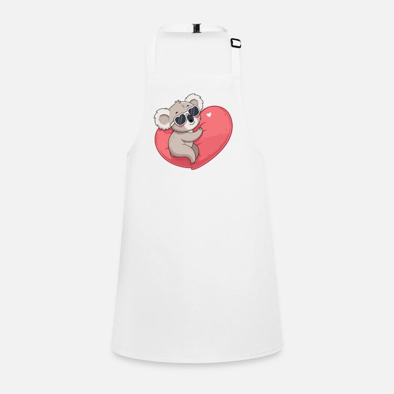 Koala Smiling Heart Children's Apron