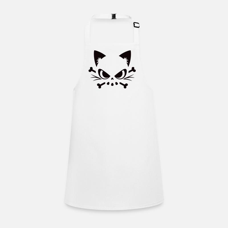 Cats Skull | Minimal Skull & Bones motif Children's Apron