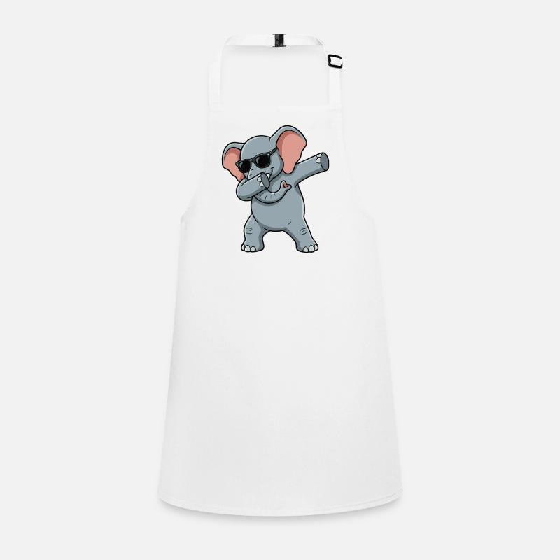 Éléphant drôle dans le style dab Tablier Enfant