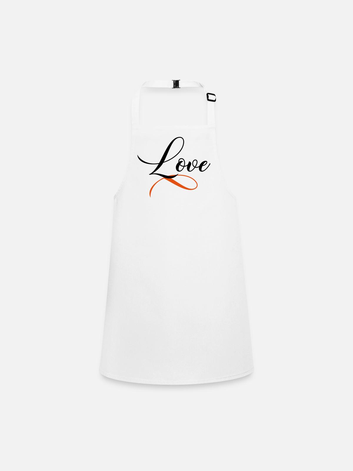 Love - Tablier Enfant - blanc - Devant