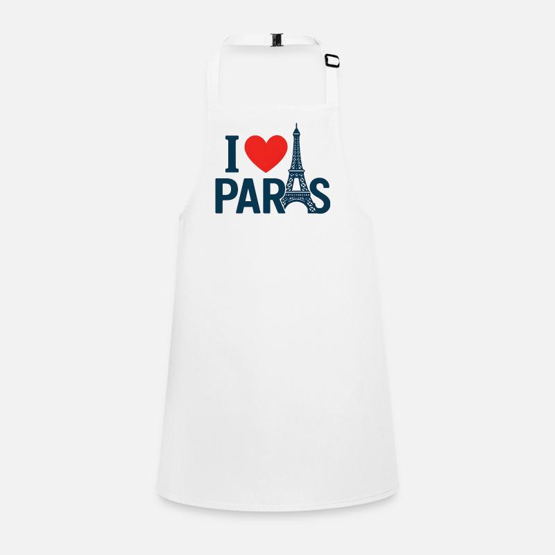 J'aime Paris et Tour Eiffel Tablier Enfant