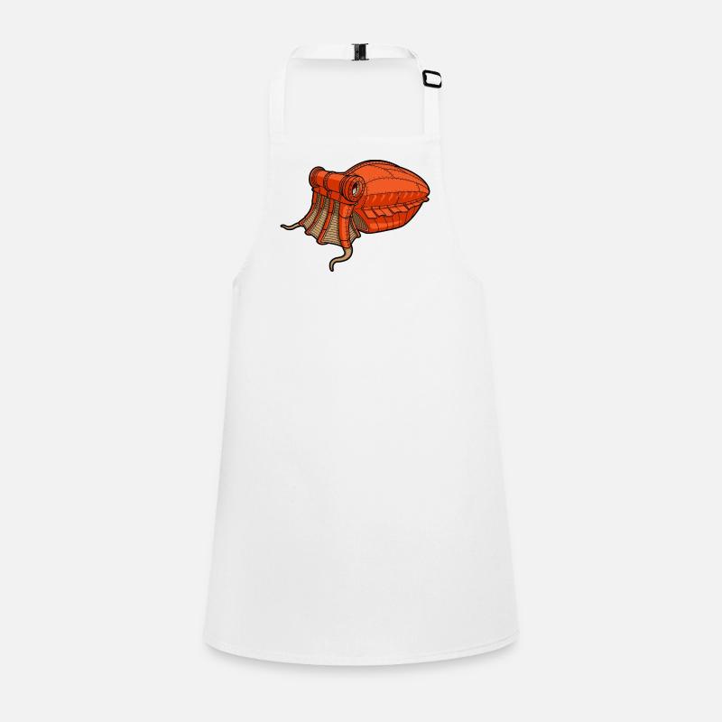Margate orange squid mecanic Children's Apron