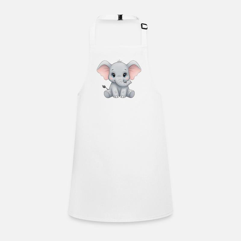 Dessin animé câlin bébé éléphant Tablier Enfant