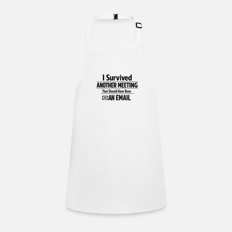 I Survived Another Meeting Children's Apron