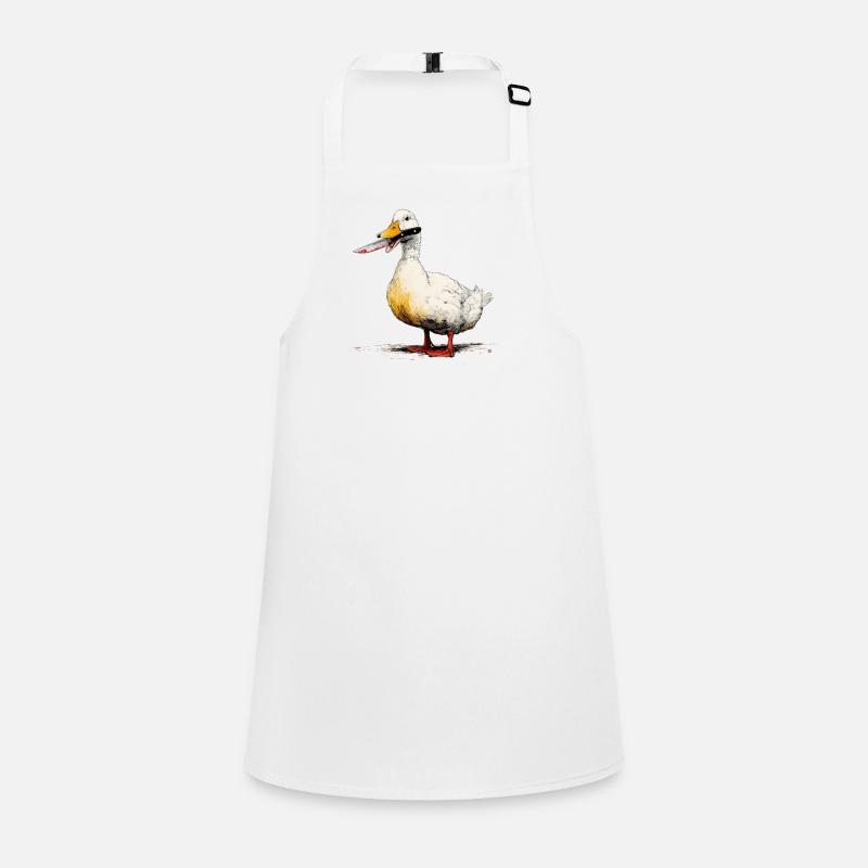 Anatra con coltello nel becco Grembiuli per bambini