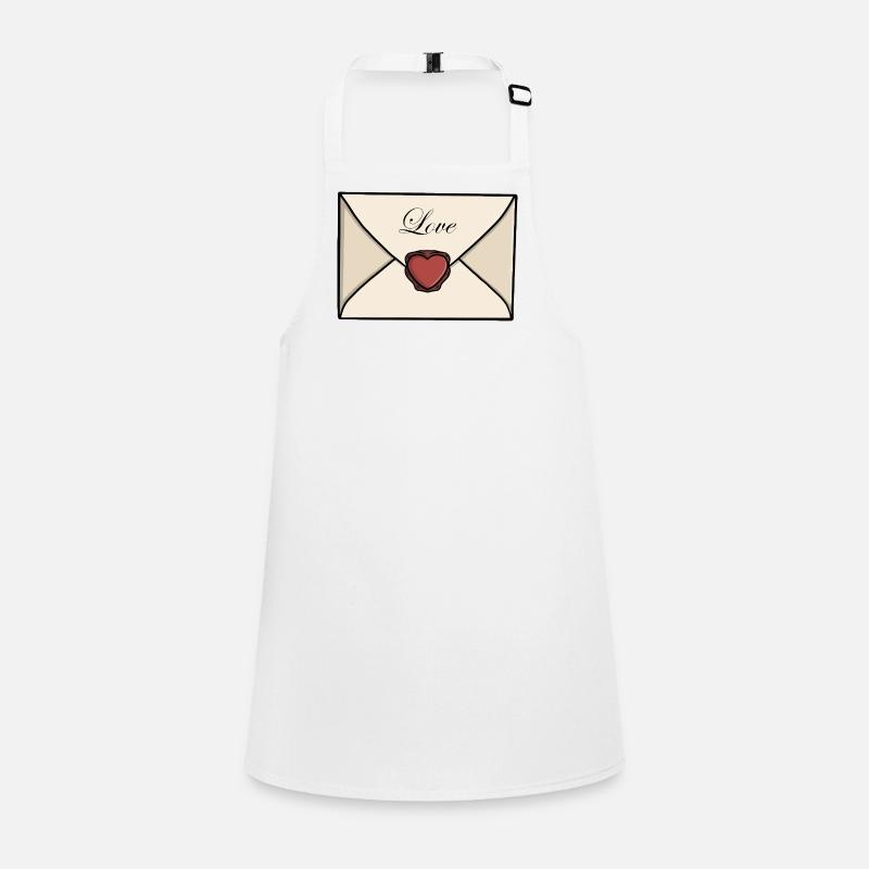Enveloppe mignonne de lettre d’amour Tablier Enfant