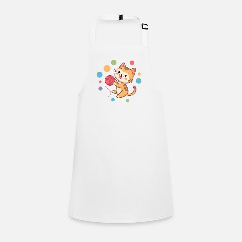 Kitten Player Yarn Ball Children's Apron