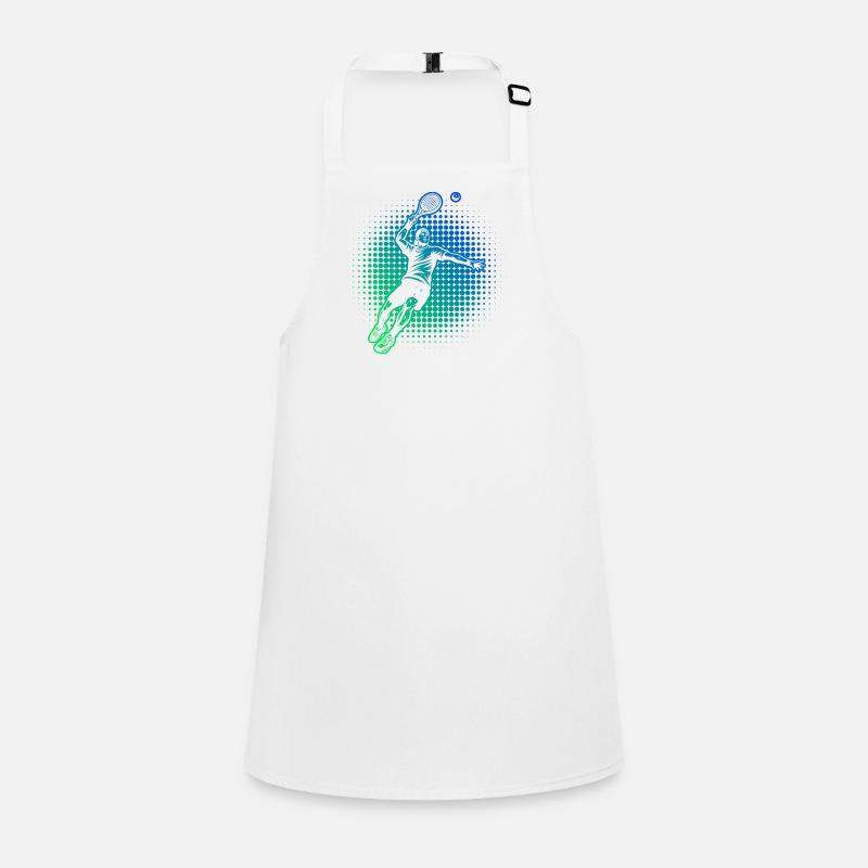 Padel illustration for padel players Children's Apron