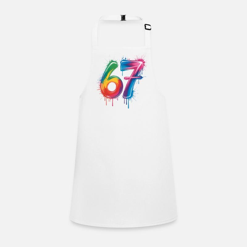 Six Sept Couleur Éclaboussure Tablier Enfant