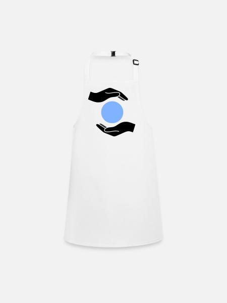 Hands Protection Ball World - Children's Apron - white - Front