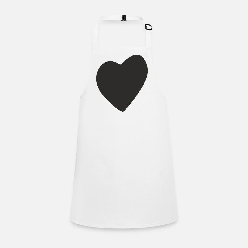 Minimalist heart – simple love design Children's Apron