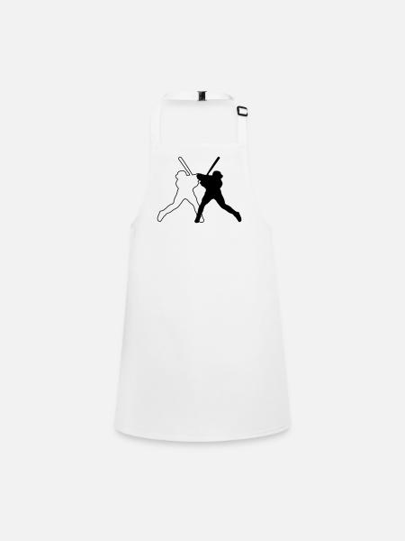 Base-ball - Tablier Enfant - blanc - Devant