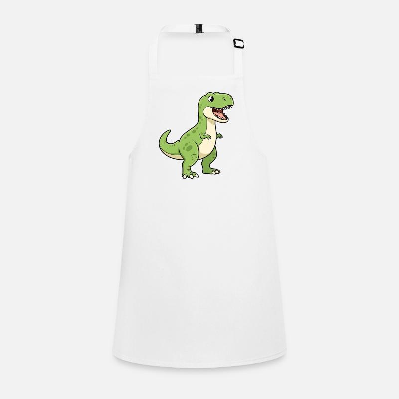 Dessin animé Dino T-Rex joyeux Tablier Enfant
