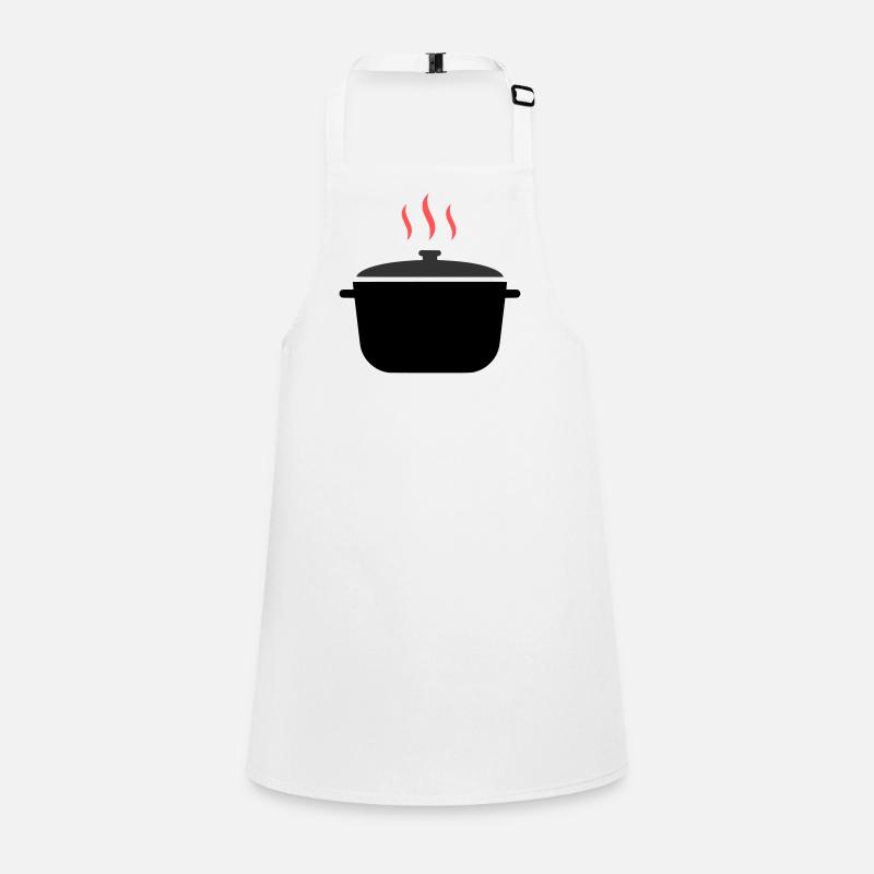 Cuisson à la vapeur dans une casserole Tablier Enfant