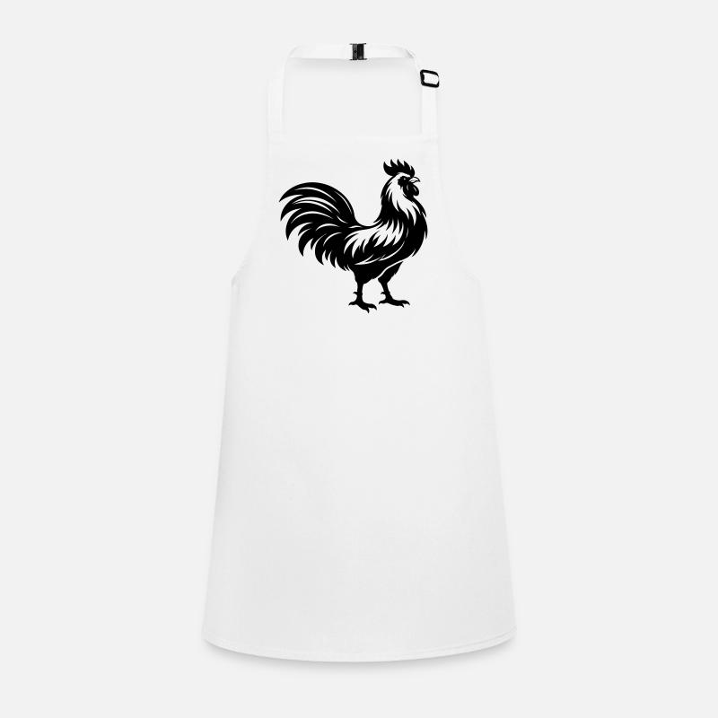Silhouette du coq Tablier Enfant
