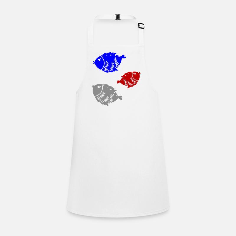 Three colored fish Children's Apron