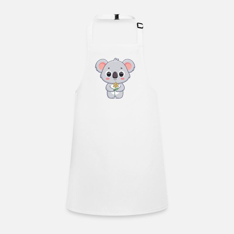 Cute Koala and Bright Flower Children's Apron
