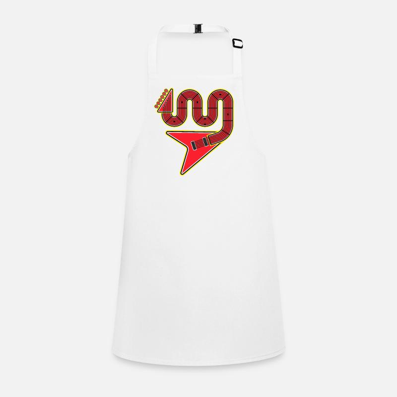 Guitare électrique Red Abstract Shape Tablier Enfant