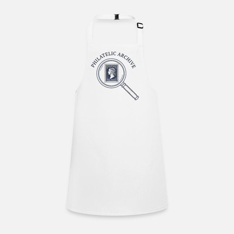 Stamp Archive Emblem Magnifier Children's Apron