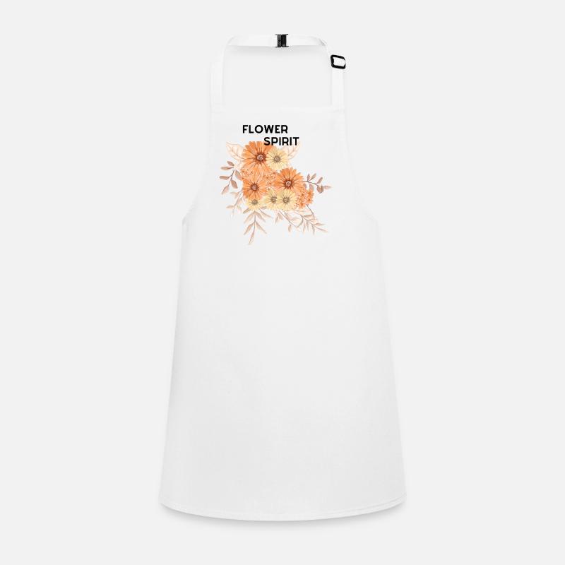 Bouquet de fleurs à la crème pêche Tablier Enfant