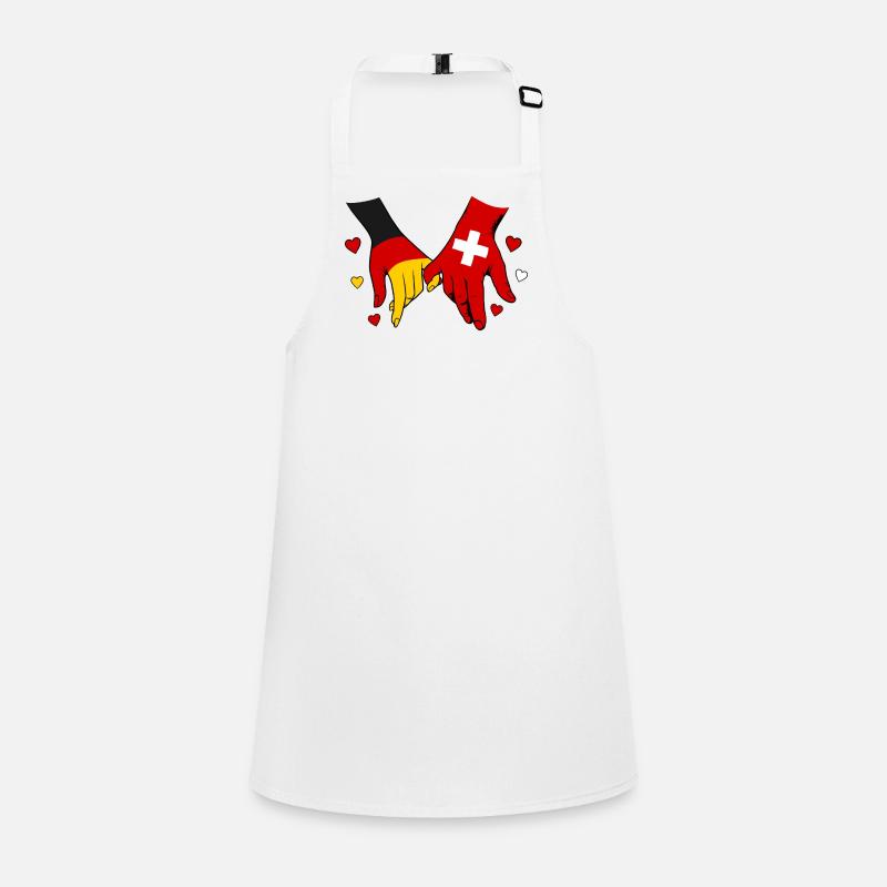 Germany Switzerland Flags Holding hands Children's Apron
