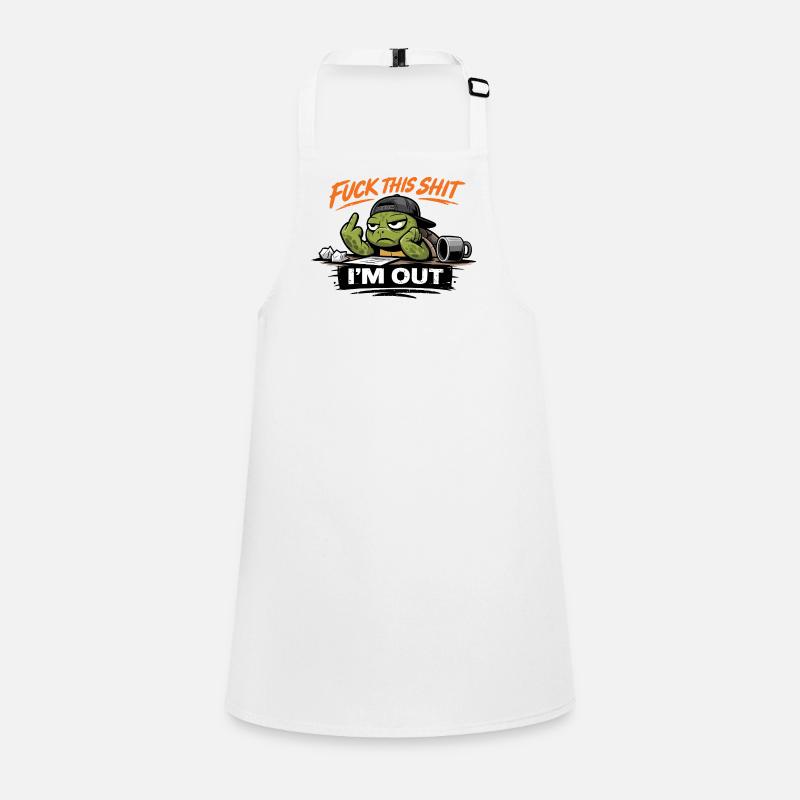 Shell Exit Attitude Turtle Children's Apron