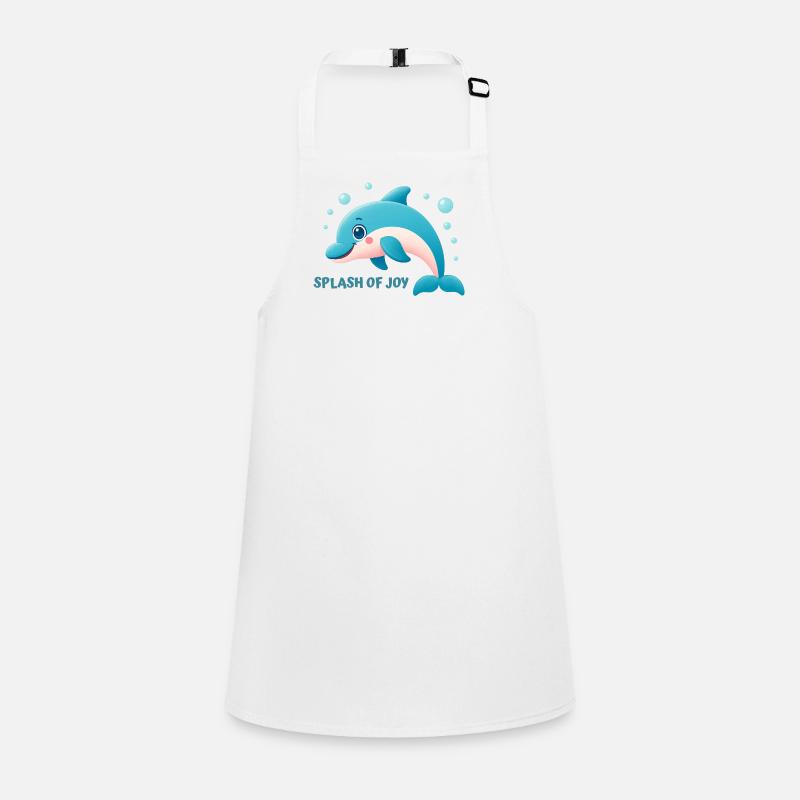 Dolphin splashing happily Children's Apron