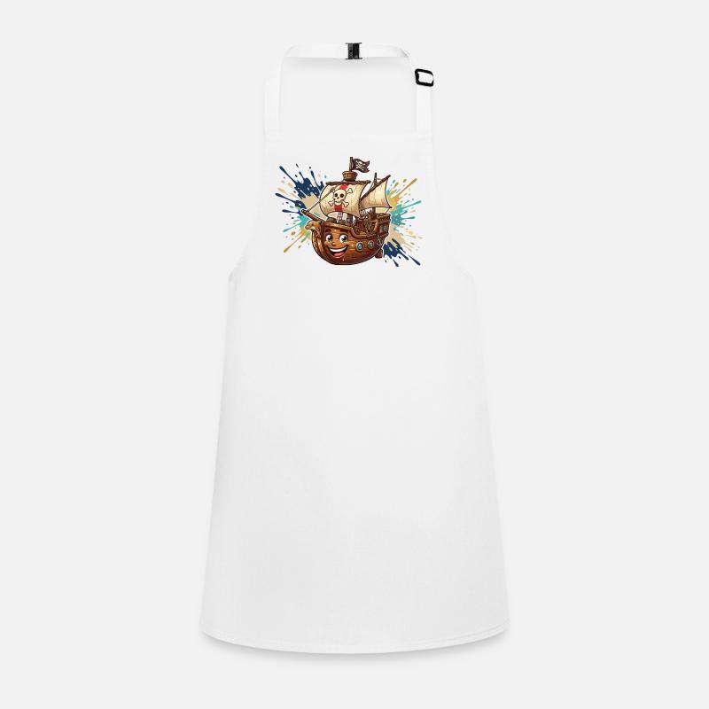 Aventure du navire pirate riant Tablier Enfant