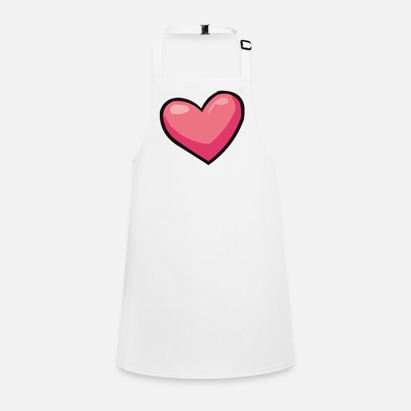 Rosa Herz-Illusion Schürze für Kinder