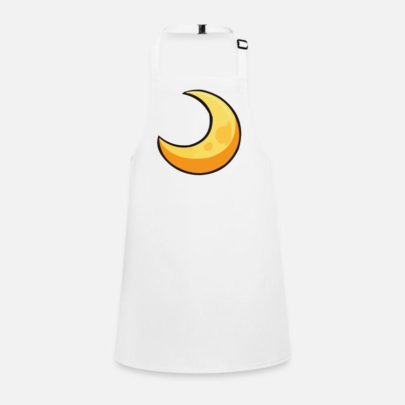 Lune en jaune chaud Tablier Enfant