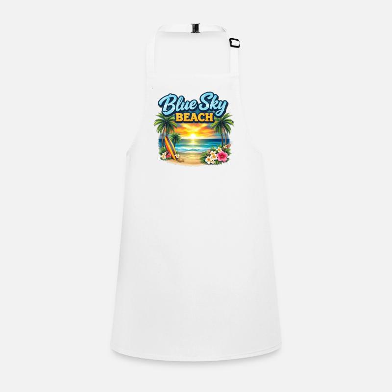 Blue Sky Beach Sunset Children's Apron