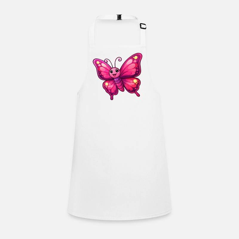 Papillon Rose Câlin Tablier Enfant