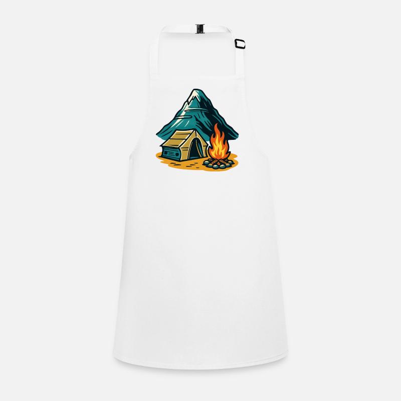 Mountain camping fire pit Children's Apron