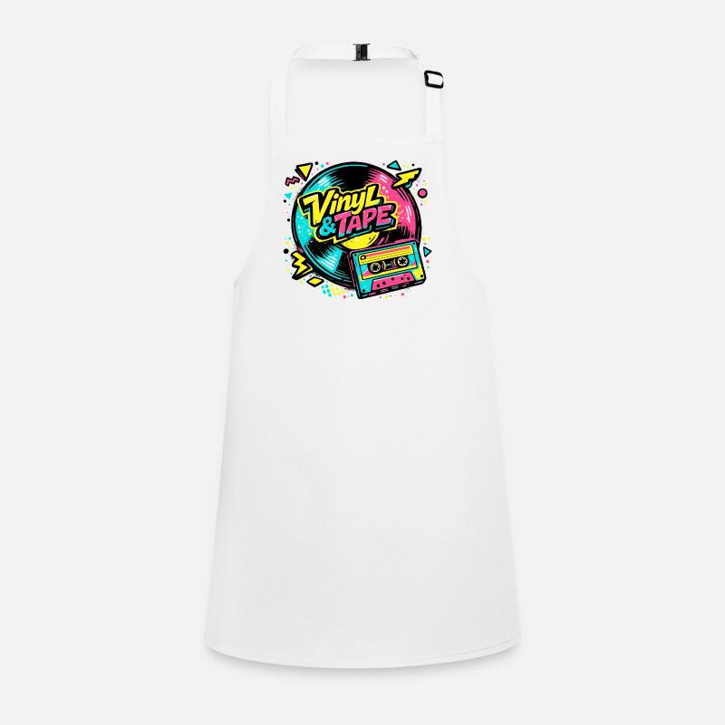 Vinyl & Tape Neon Retro Children's Apron