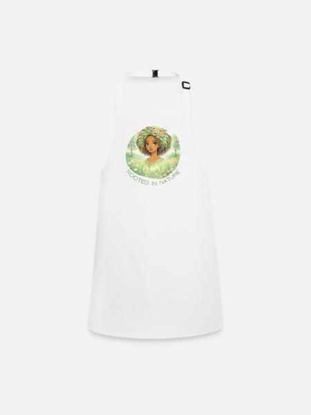 Une femme enracinée dans la Nature - Tablier Enfant - blanc - Devant