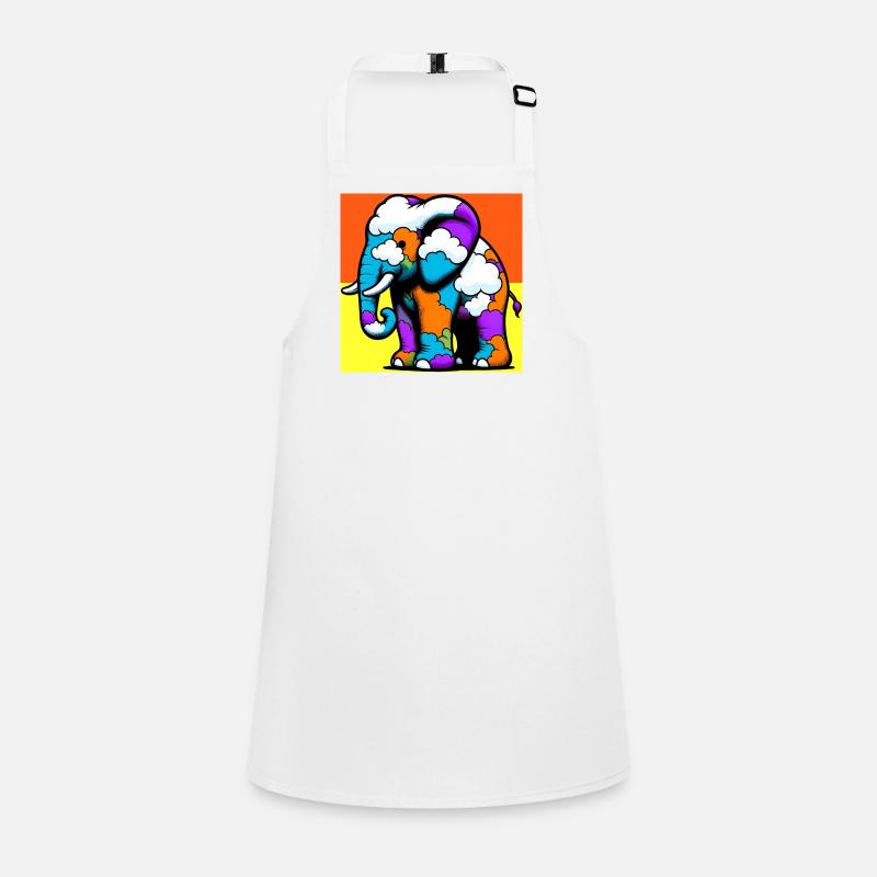 Elefant mit Wolke und Wolken Schürze für Kinder